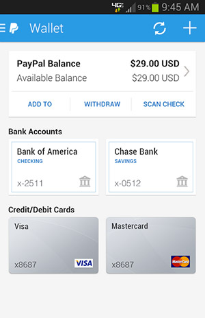 can you send money from google wallet to paypal