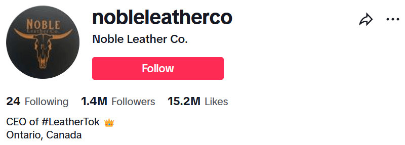 Kyle Hinds is the founder of Noble Leather Co., a leather goods company. He started going live on TikTok to show his followers how he makes his products and to answer questions about his business. He has now gained over 200K followers and has seen a significant increase in sales.